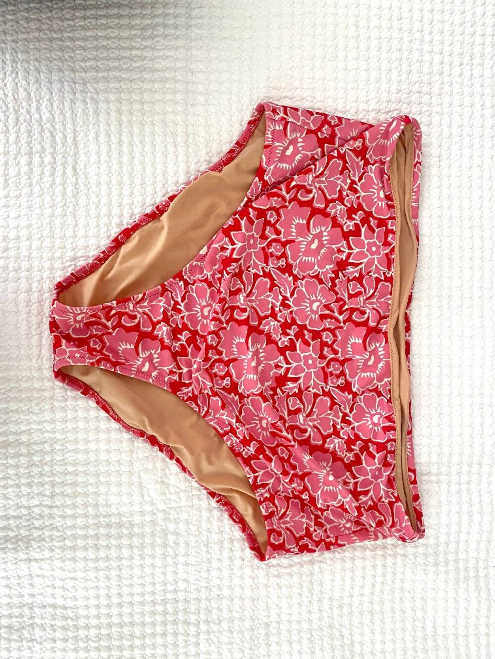 J. Crew Factory Printed high waisted bikini bottom (XL)